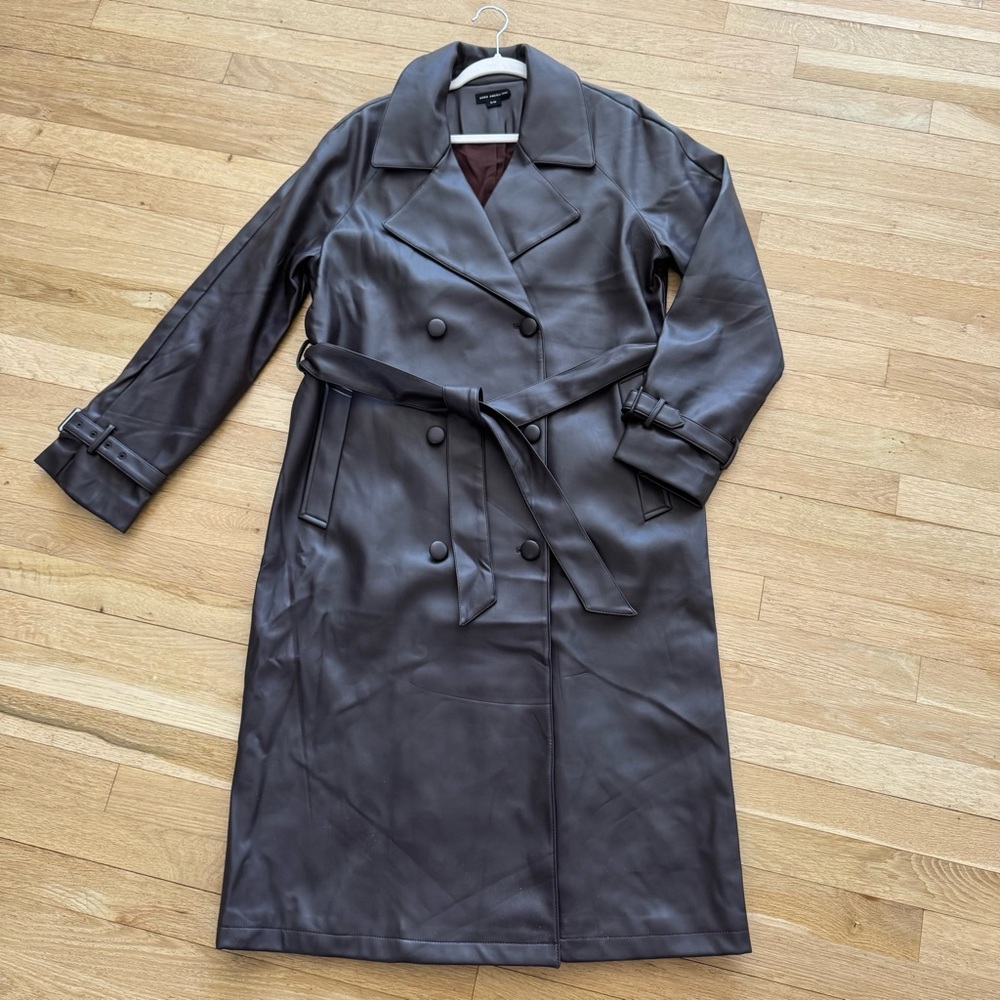 Good American Dark Brown Trench Coat - Picture 5 of 7